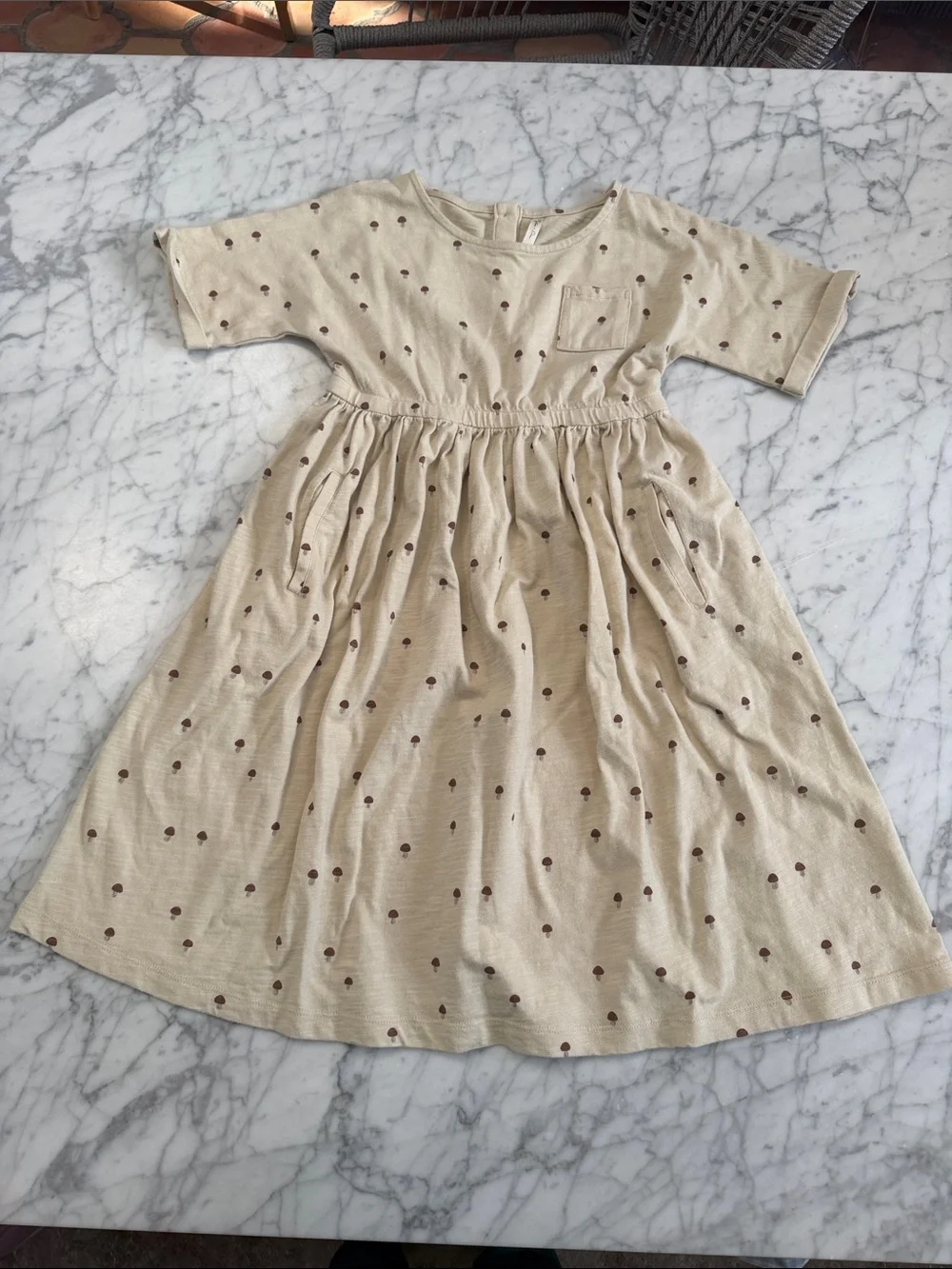 Rylee + Cru girls mushroom dress 6-7 NWOT